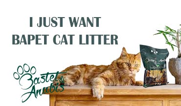 Wood base cat litter